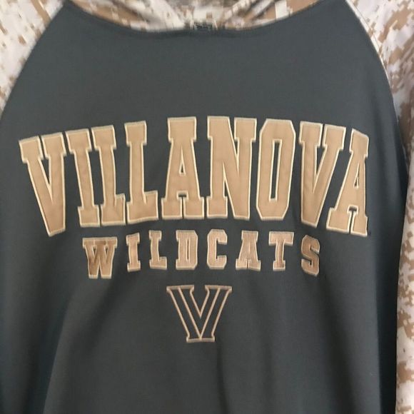 Colosseum Villanova Wildcats Camo Hoodie Mens XL Long Sleeve Embroidered Log - Picture 2 of 9